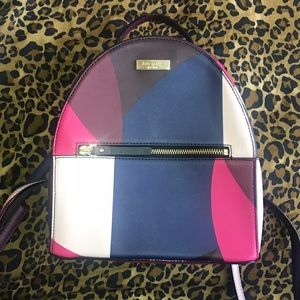 Barely Used Kate Spade Multi-Color Backpack Purse